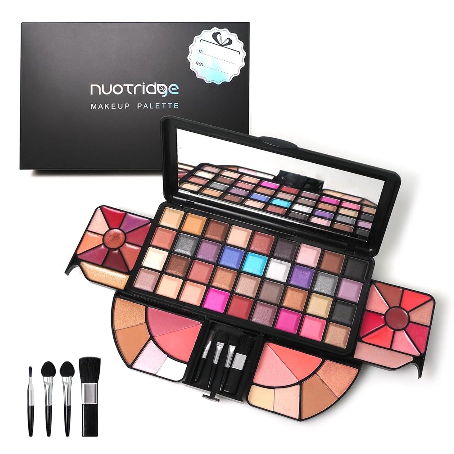 Nuotridge All In One Makeup Kit 72 Colors Portable All In One Makeup Gift Set Palette