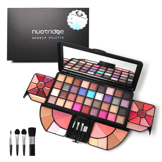 Nuotridge All In One Makeup Kit 72 Colors Portable All In One Makeup Gift Set Palette