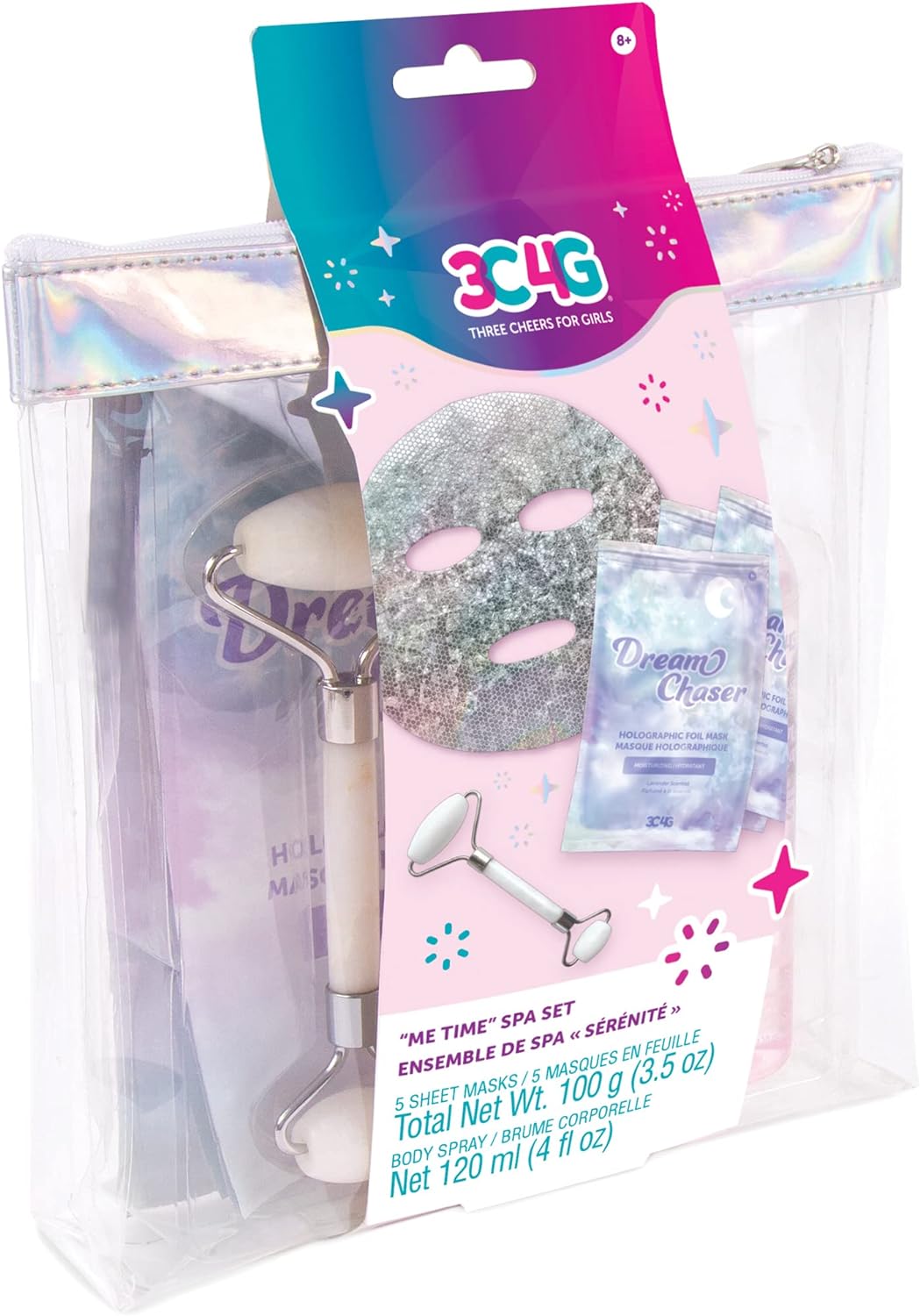 3C4G THREE CHEERS FOR GIRLS Make It Real Me Time Spa Set, Transform Your Bathroom into A Relaxing Retreat for Kids, for Ages 8 and up