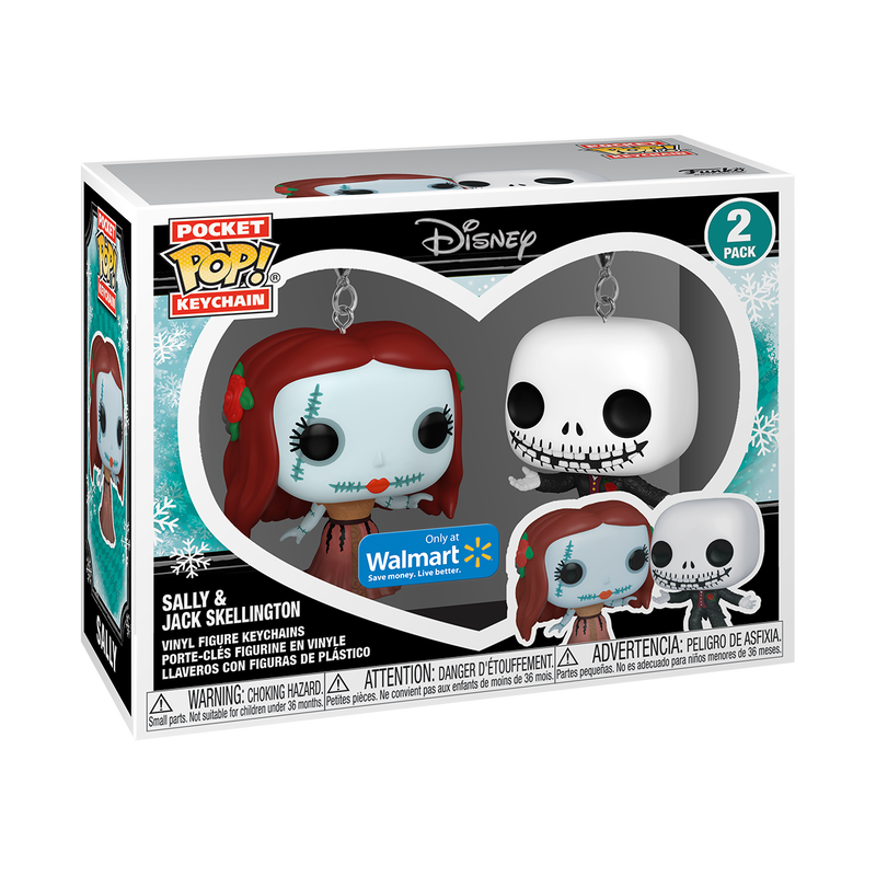 Funko Pocket Pop! Keychain - Disney - Sally & Jack Skellington Exclusive Vinyl Figures 2-Pack 73914