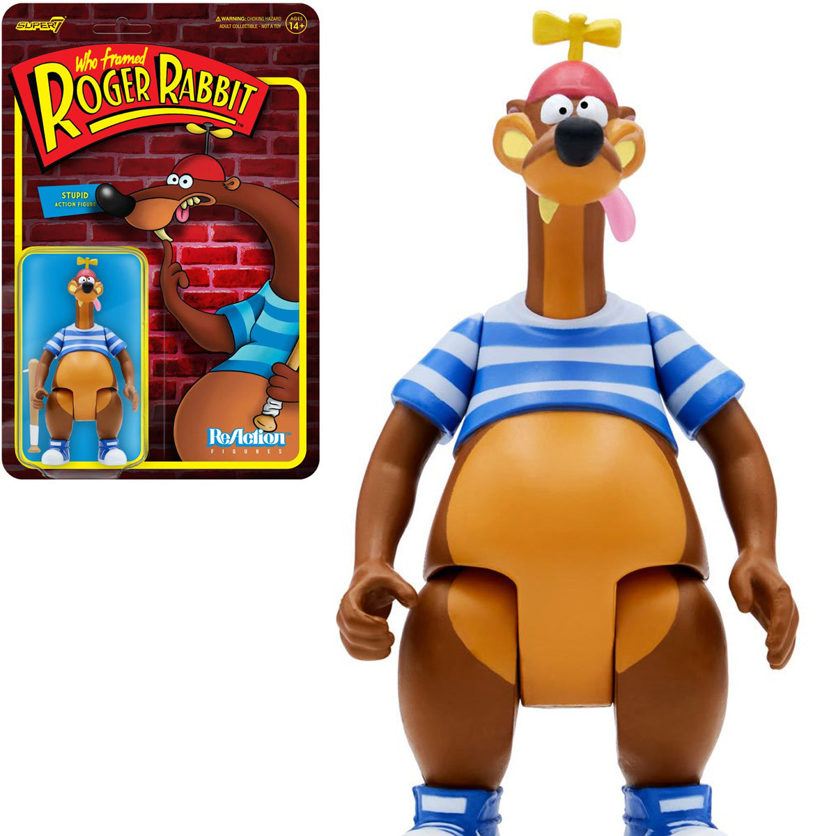 Super7 ReAction Figures - Who Framed Roger Rabbit - Stupid Action Figure (81429) LAST ONE!