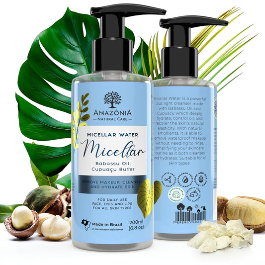 Facial Cleansing Micellar Water Makeup Remover FOR Women-Waterproof Makeup Remover Liquid Cleanser for Skincare - Eye Makeup Remover Face Cleanser for Face Micellar Water