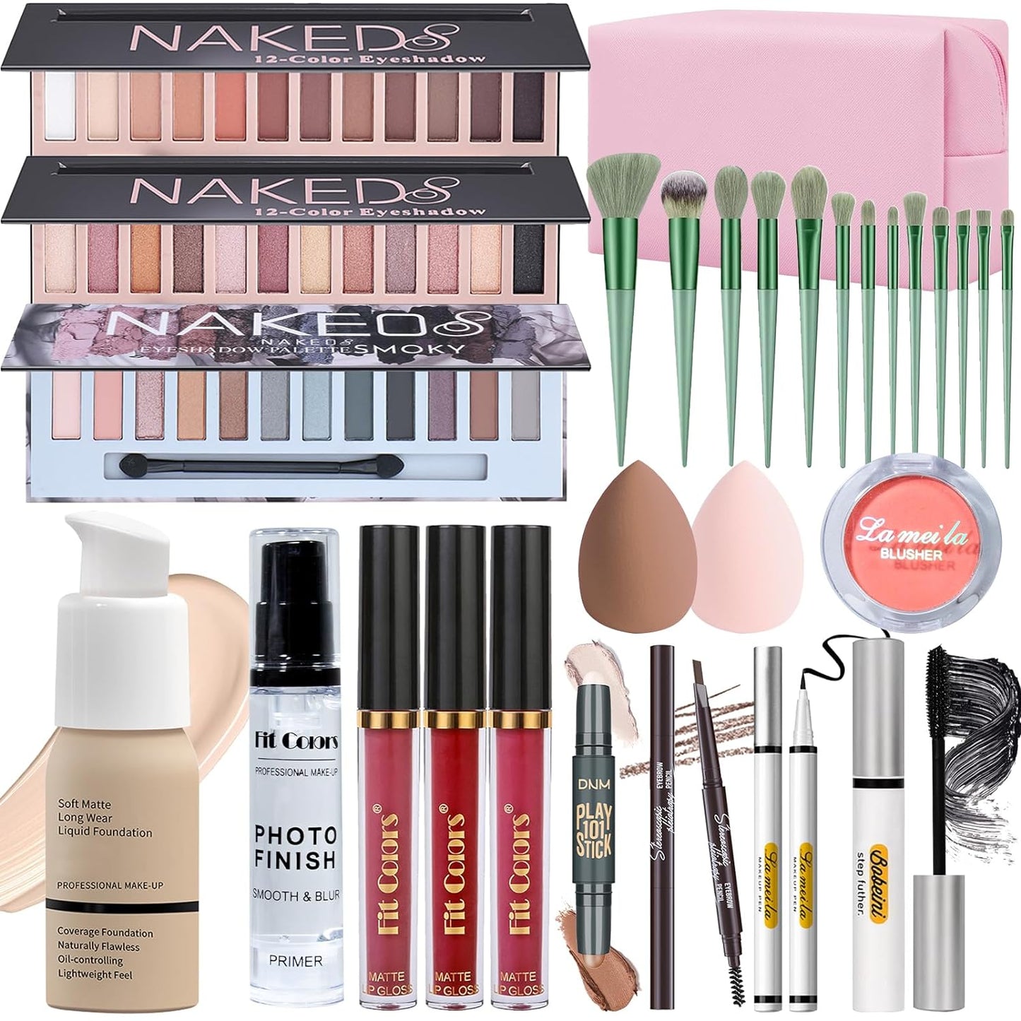 YBUETE Makeup Brush Set for All in One Makeup set full kit for women, makeup gift All in One Makeup set full kit for women