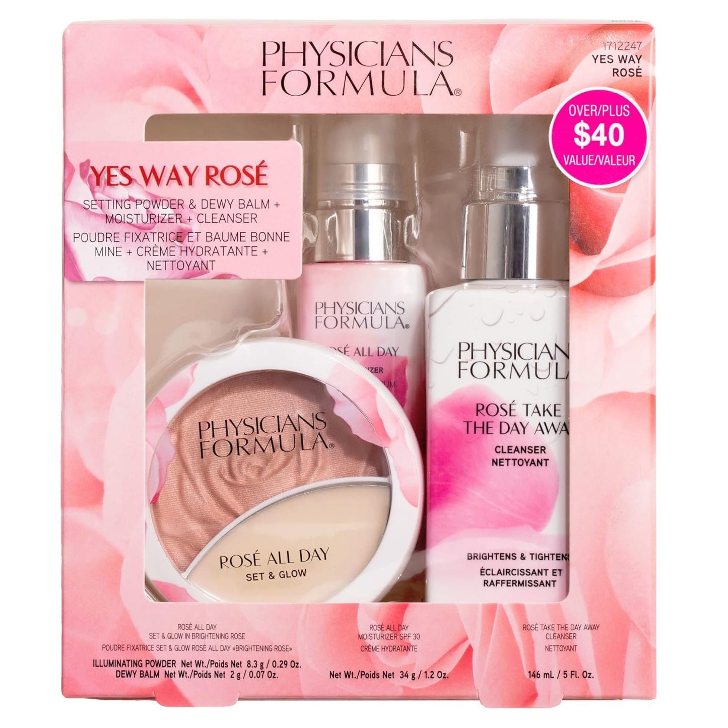 Physicians Formula Yes Way Rosé Balm, Brightening Rose, 0.94 Lbs