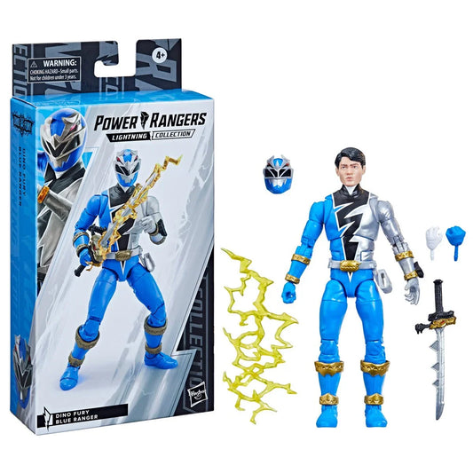 Power Rangers Lightning Collection - Dino Fury Blue Ranger Action Figure (F4512) LOW STOCK