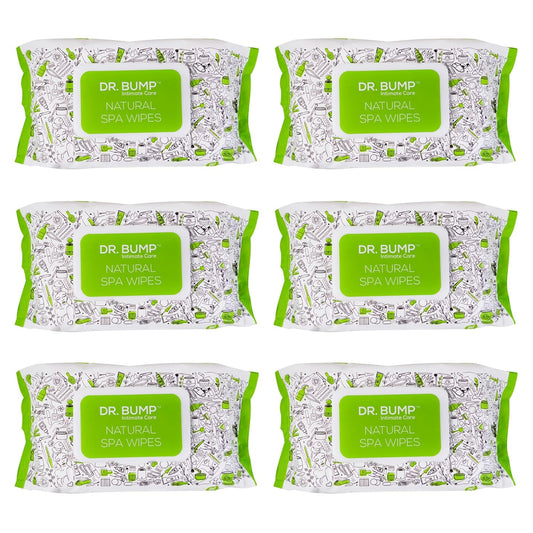 Intimate Care Natural Spa Wipes with Tea Tree and Manuka Honey 80 pcs Pack of 6