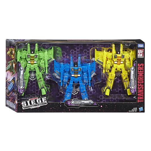 Transformers: War for Cybertron - SIEGE Seekers Acid Storm, Ion Storm, Nova Storm 3-Pack Set (E5002) LOW STOCK