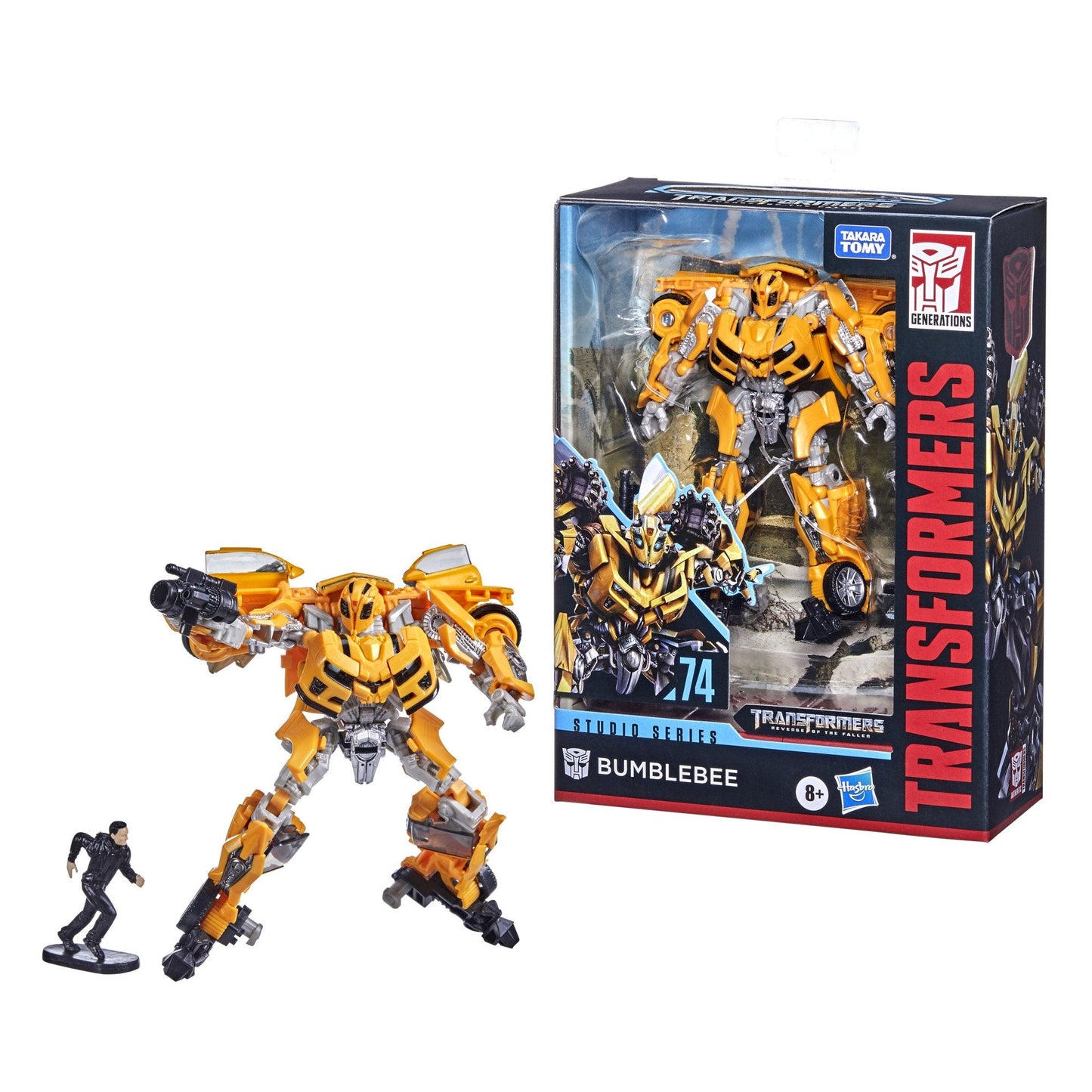 Transformers: Studio 74 Revenge of the Fallen - Deluxe Class Bumblebee & Sam Witwicky Figures F0787 LOW STOCK