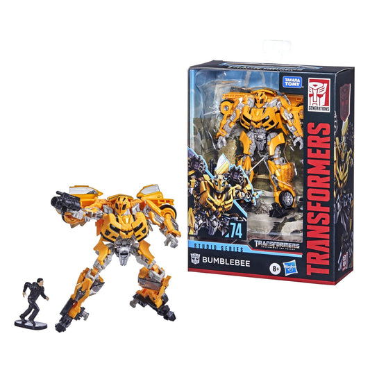 Transformers: Studio 74 Revenge of the Fallen - Deluxe Class Bumblebee & Sam Witwicky Figures F0787 LOW STOCK