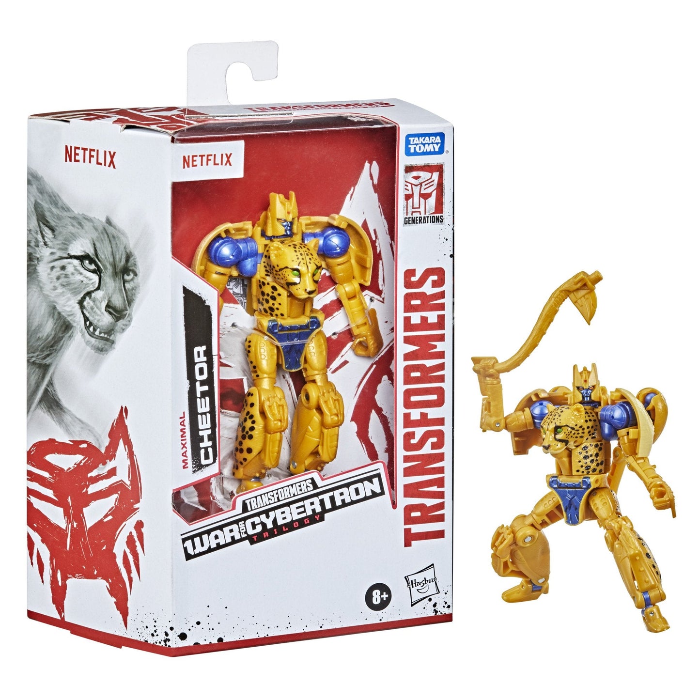 Transformers - War for Cybertron Trilogy Netflix Series - Cheetor (F0987) Action Figure LOW STOCK