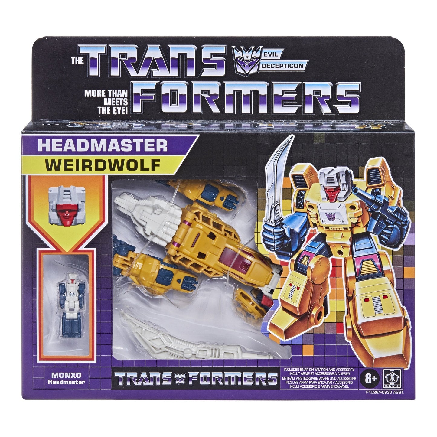 Transformers - Vintage Reissue - Deluxe-Class Headmaster Weirdwolf & Monzo (F1028) Action Figures