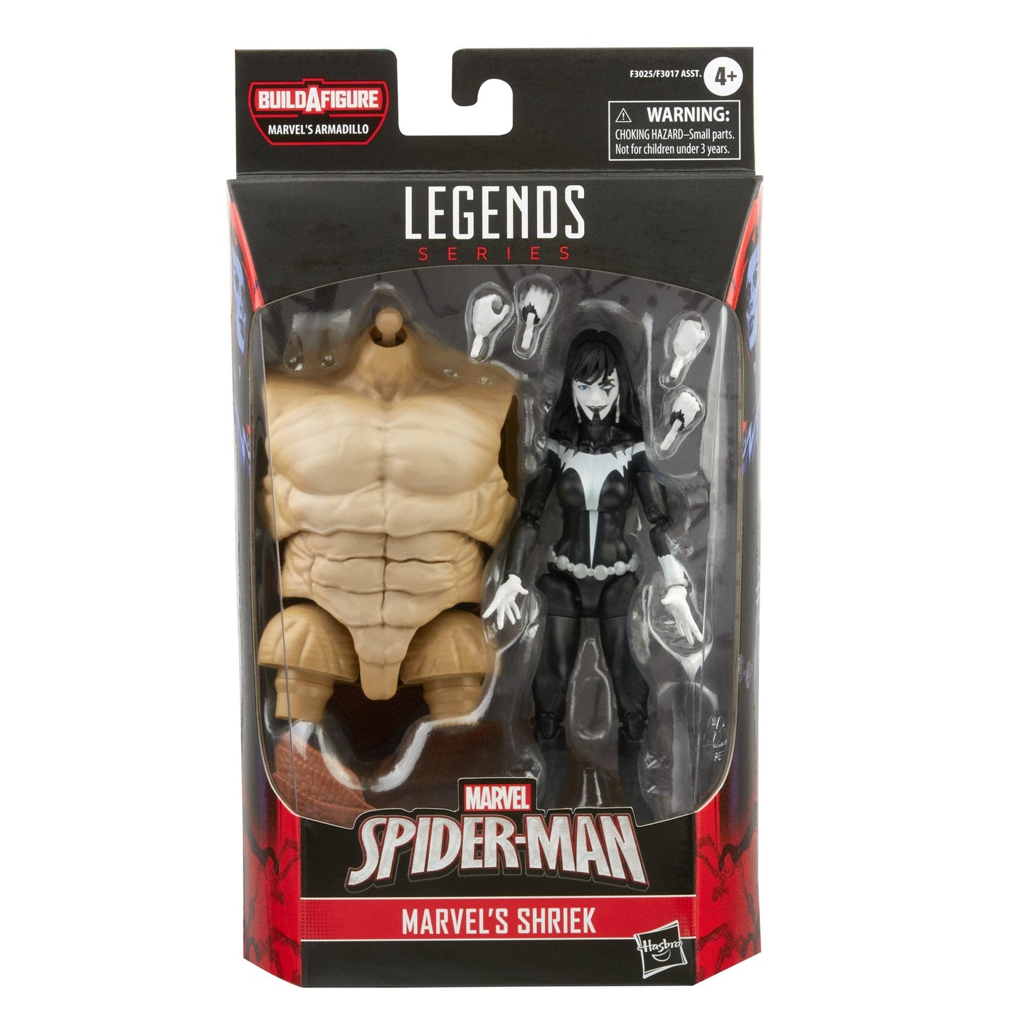 Marvel Legends - Spider-Man (Armadillo BAF) - Marvel's Shriek Action Figure (F3025)
