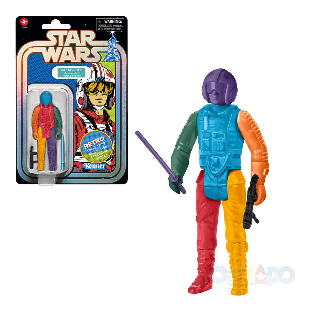 Star Wars Retro Collection Luke Skywalker (Snowspeeder) Prototype Edition (Blue) Exclusive Figure F5569