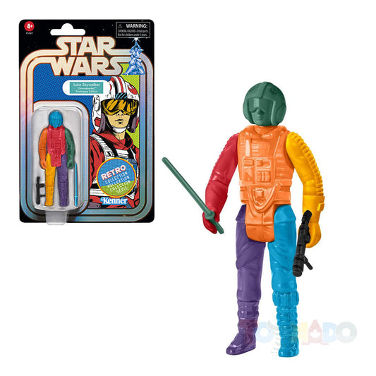 Star Wars Retro Collection Luke Skywalker (Snowspeeder) Prototype Edition (Orange) Exclusive Figure F5569 LOW STOCK