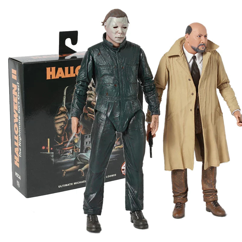 NECA - Halloween II (2) - Michael Myers & Dr. Loomis - Ultimate Action Figures Set (93N080621) LOW STOCK
