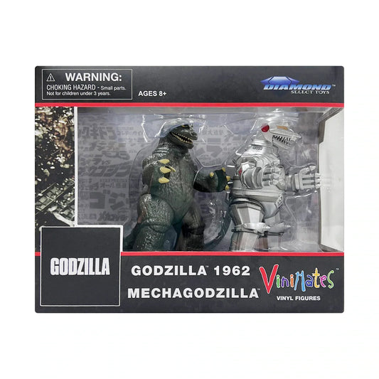 Diamond Select Toys Vinimates - Godzilla - Godzilla 1962 vs Mechagodzilla 2-Pack Vinyl Figures LAST ONE!