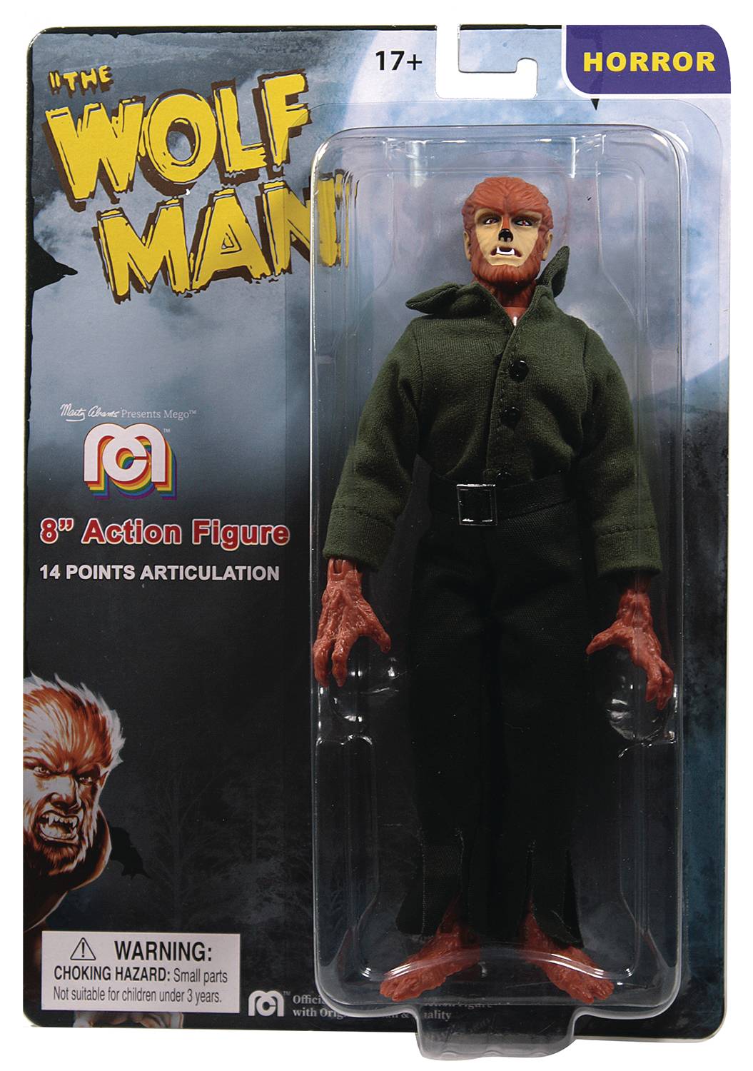 Mego Horror - The Wolf Man 8-Inch Action Figure (63040) LOW STOCK