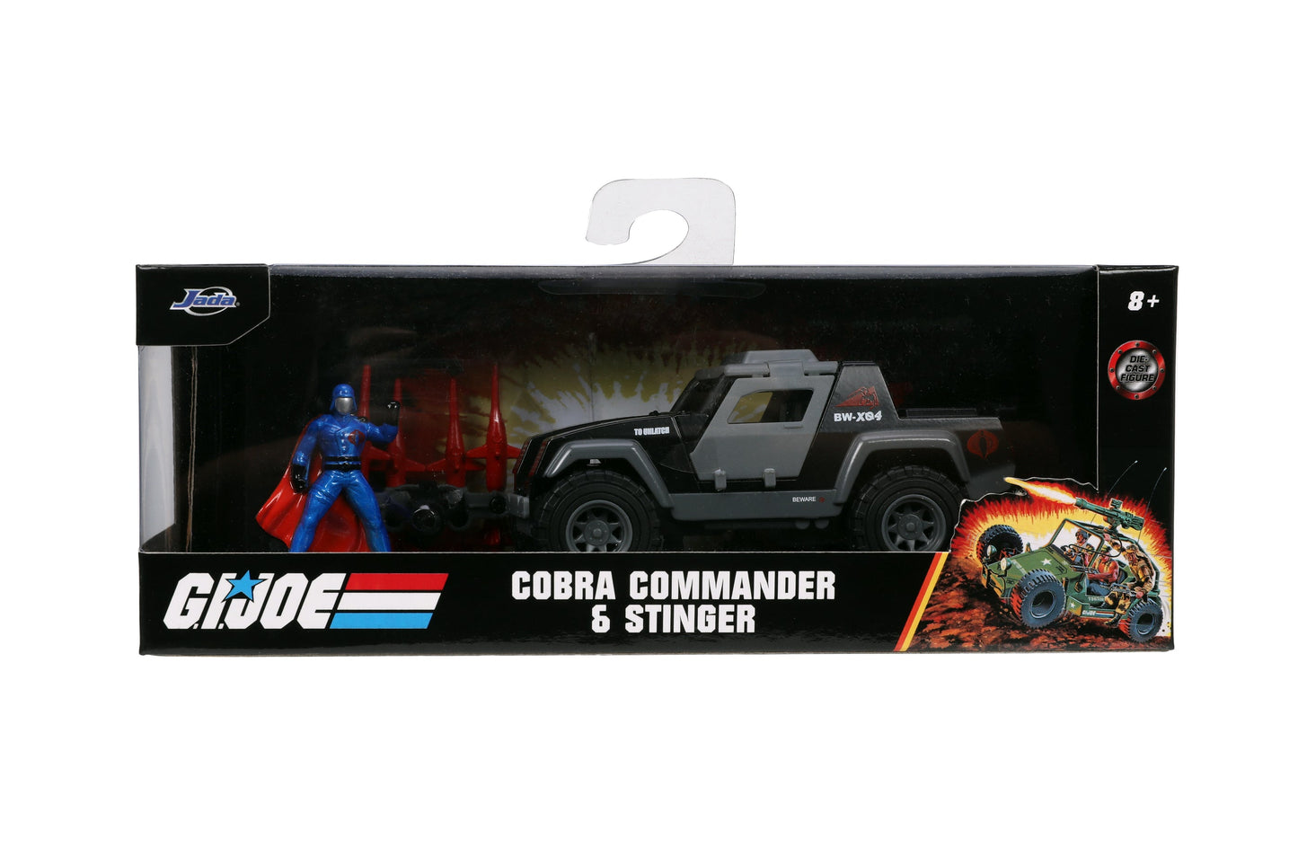 Jada Toys - G.I. Joe Stinger with Cobra Commander 1:32 Scale Vehicle & Figure Playset (33085) LAST ONE!