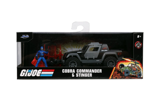 Jada Toys - G.I. Joe Stinger with Cobra Commander 1:32 Scale Vehicle & Figure Playset (33085) LAST ONE!