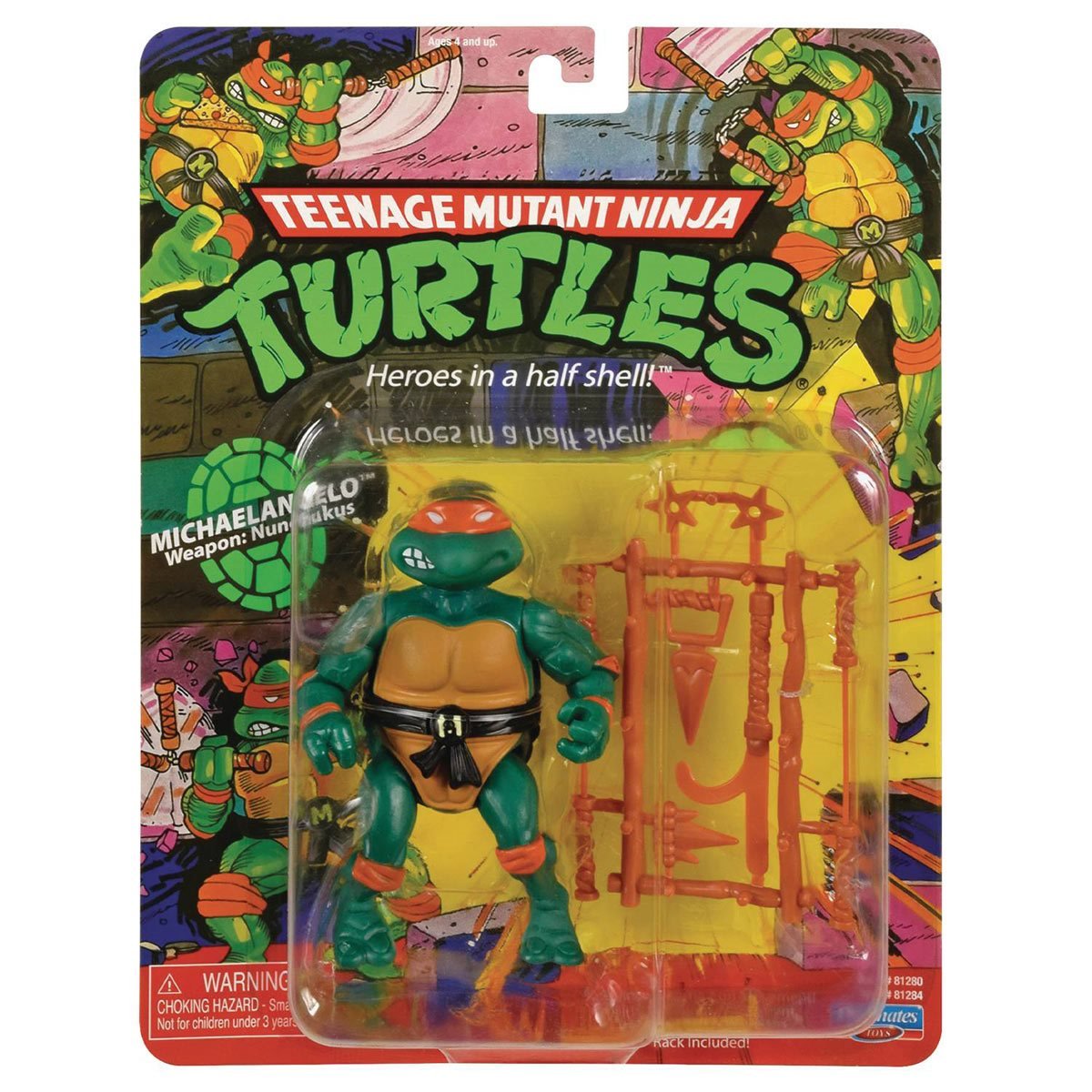 Playmates - Teenage Mutant Ninja Turtles (TMNT) - Classic - Michelangelo Action Figure (81284)