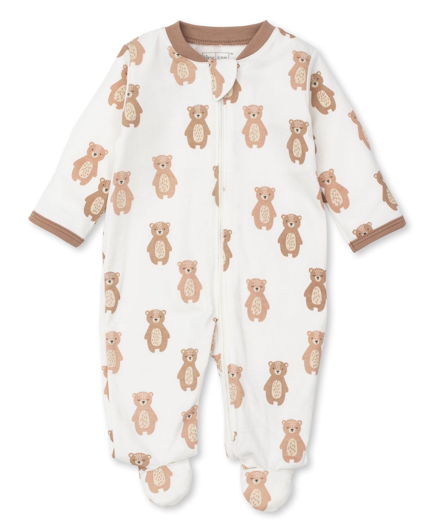 Bear Basics Zip Footie