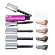 Various shades of liquid lipstick with their corresponding applicators and swatches.