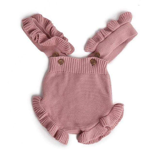 223 Pink / 12M Sleeveless Romper Jumpsuit