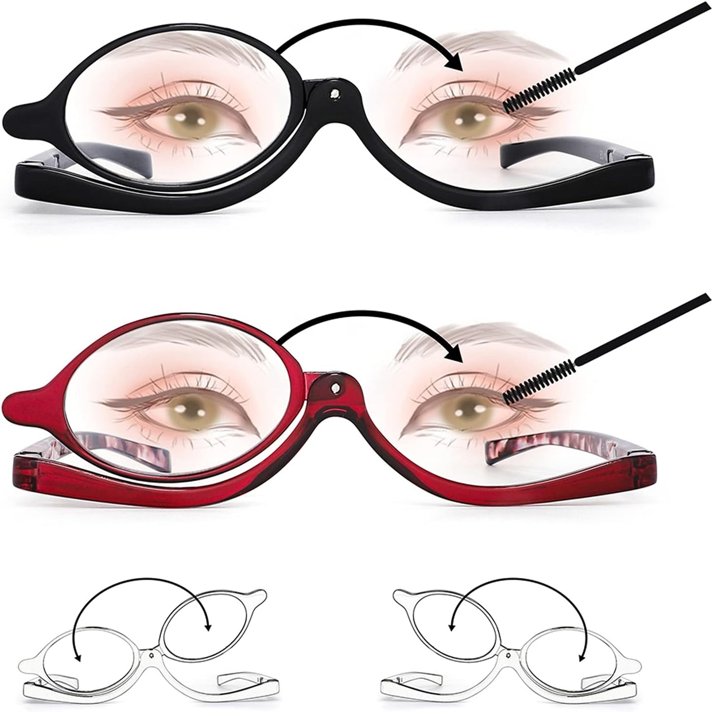Rotatable MakeUp Reading Glass