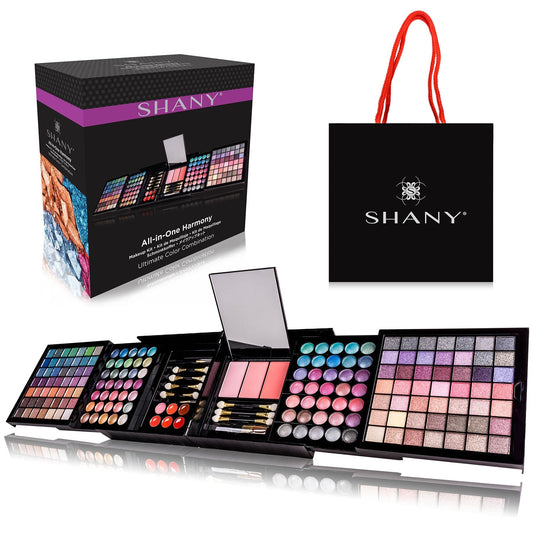 SHANY All In One Harmony Makeup Set - Ultimate Color Combination - Eyeshadows, Blush Powder, Lip-gloss Lipstick , Mini Makeup brushes, Makeup applicators, - HOLIDAY GIFT IDEA - New Edition - SHOP  - MAKEUP SETS - ITEM# SH187