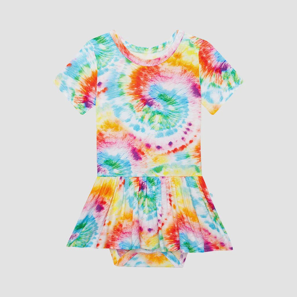 Totaly Tie Dye Twirl Skirt Bodysuit