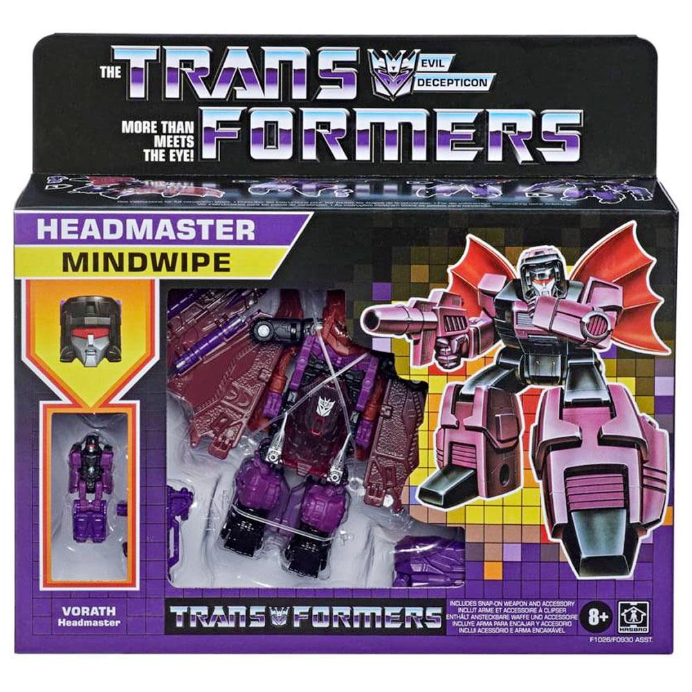 Transformers - Vintage Reissue - Deluxe-Class Headmaster Mindwipe & Vorath (F1026) Action Figures LOW STOCK
