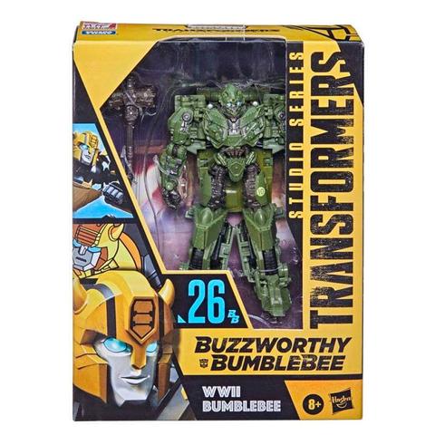 Transformers Studio Series 26BB Buzzworthy Bumblebee, WWII Bumblebee (Flashback) Action Figure F1281 LOW STOCK